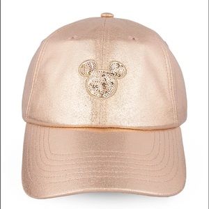 NWT Authentic Disney WDW EARidescent 50th Anniversary ballcap hat rose gold pink